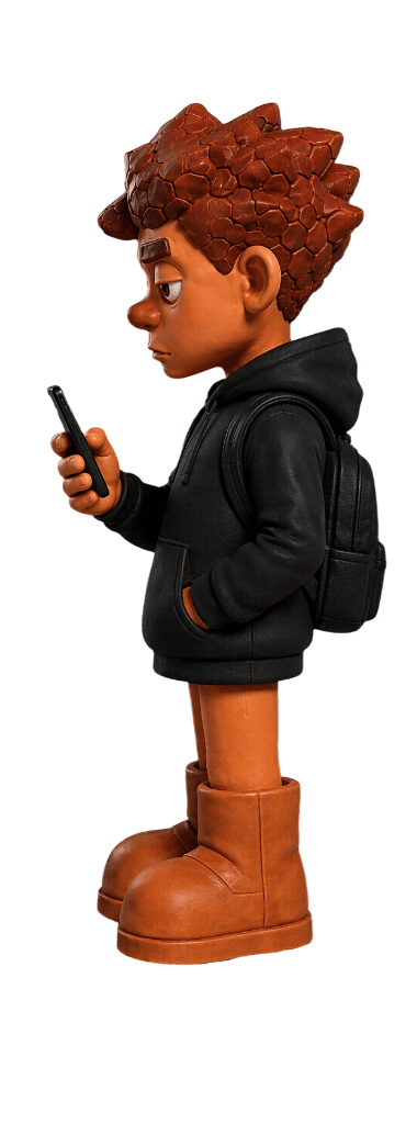 Muñeco Timmy de perfil